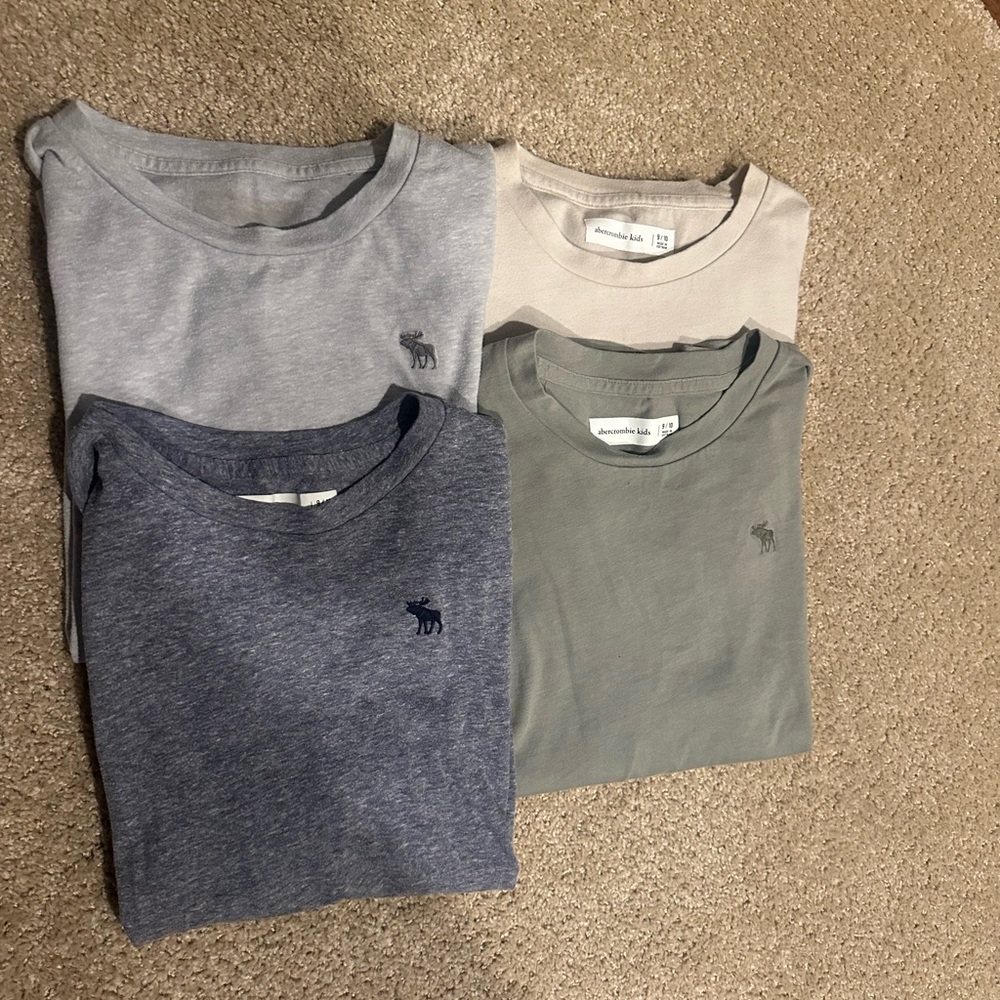 Abercrombie & Fitch Kids short Sleeve Tees - Gray, Cream, Blue, Green